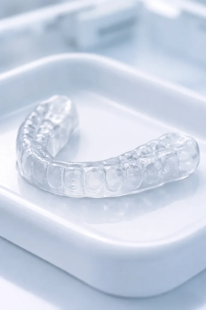 up close photo of a night guard