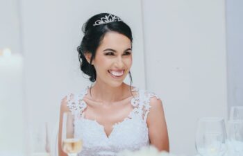 bride smiles